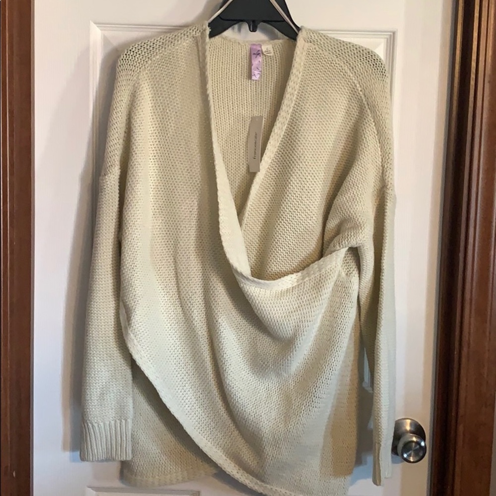 Women’s Cream Wrap Sweater